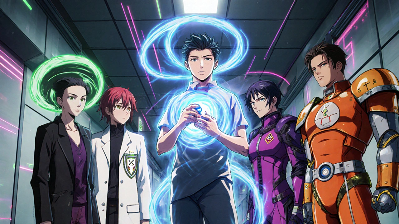 Animated lineup of antibiotic characters with Doxt‑SL centered among them.