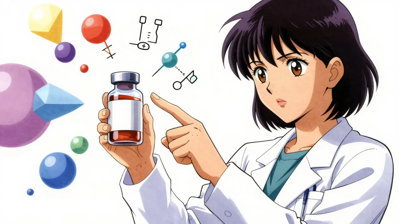 Anime doctor highlighting a secure, legitimate medication bottle for safety